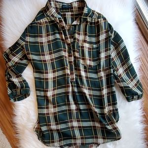 Plaid tunic